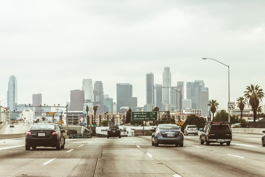 Car Driving in Los Angeles