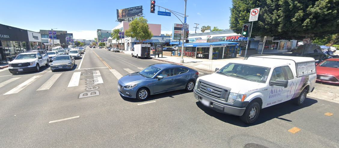 Beverly Grove Car Accident